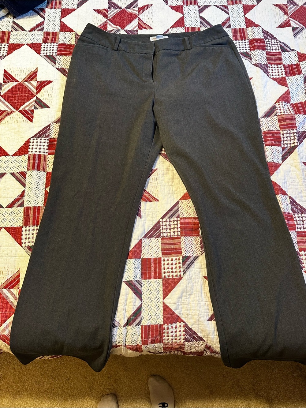 Liz Claiborne Men's Gray Dress Pants - Straight Leg
